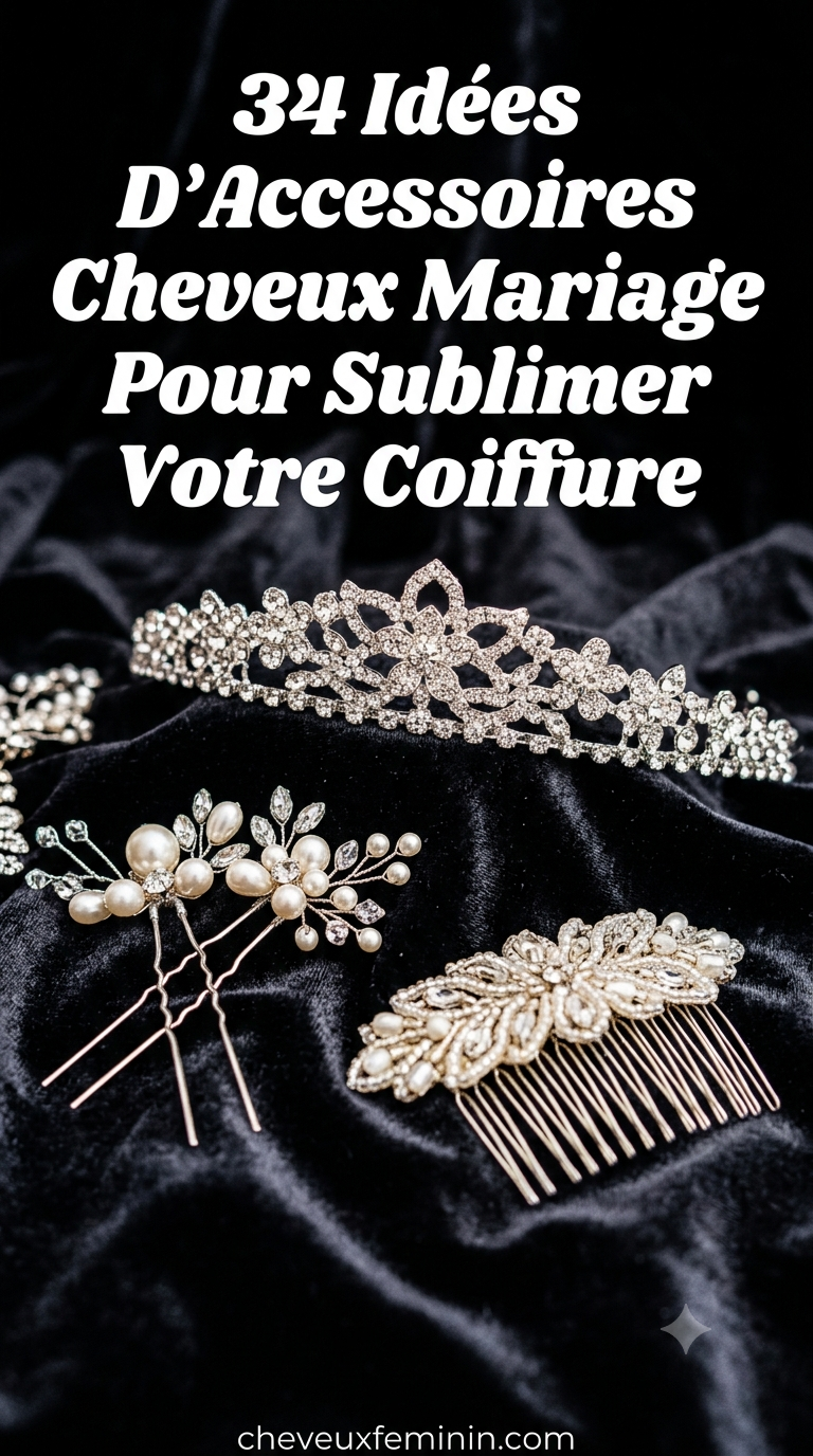 34 Idées D’Accessoires Cheveux Mariage Pour Sublimer Votre Coiffure