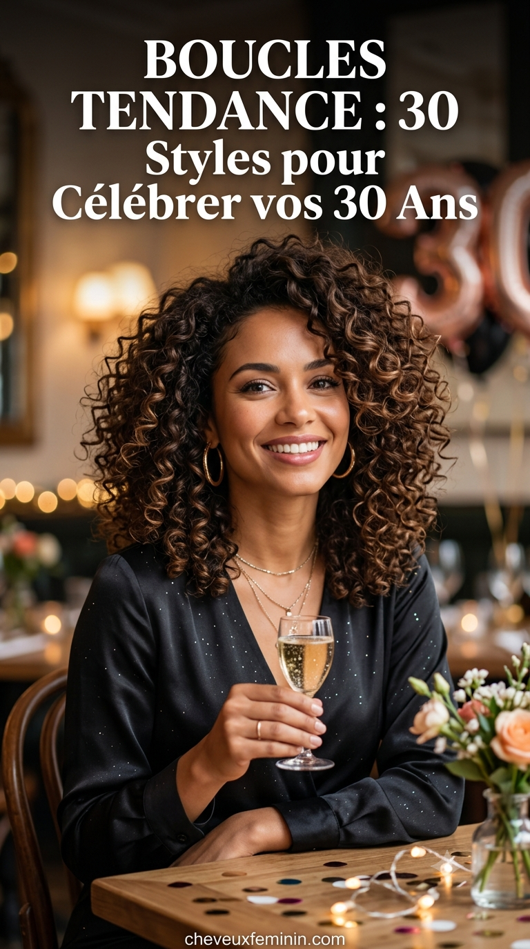 Boucles Tendance : 30 Styles pour Célébrer vos 30 Ans