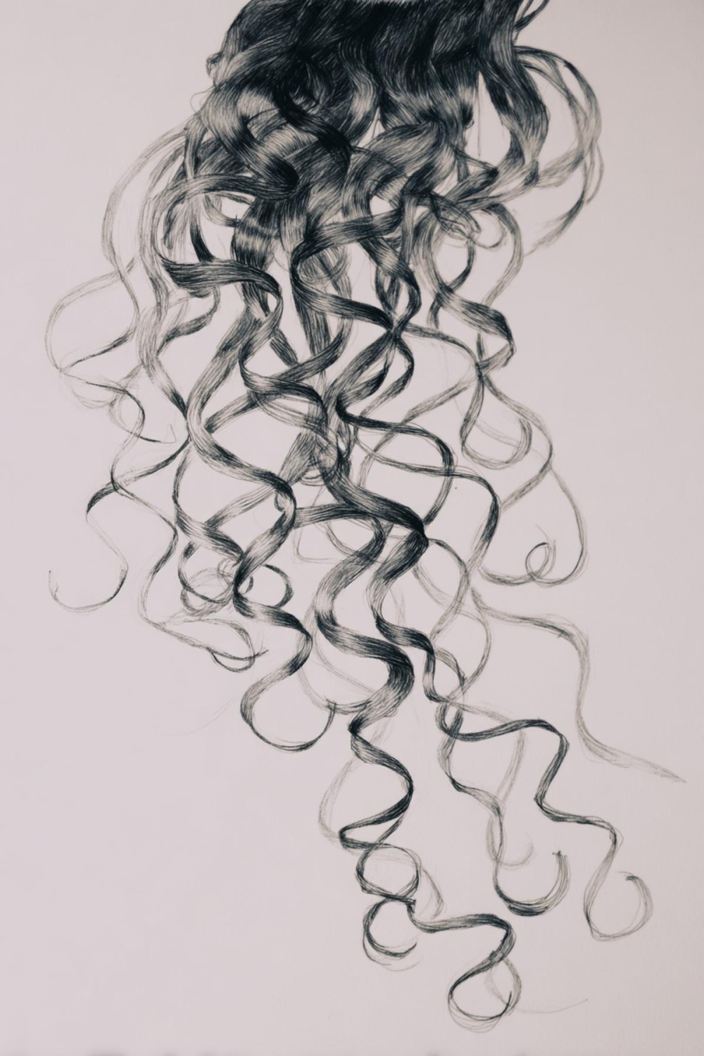 Frange bouclée en anneaux lâches pour for cheveux boucles dessin ideas