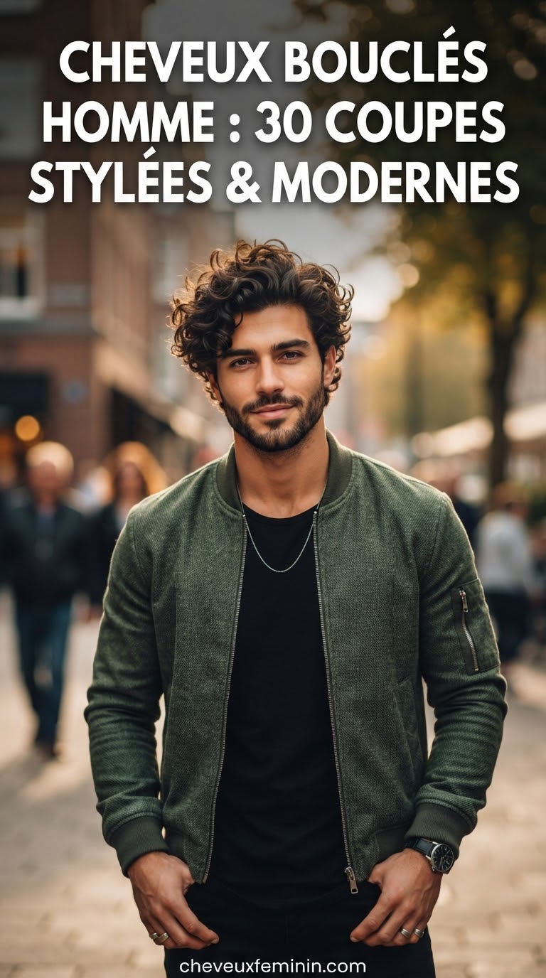 Cheveux Bouclés Homme : 30 Coupes Stylées & Modernes