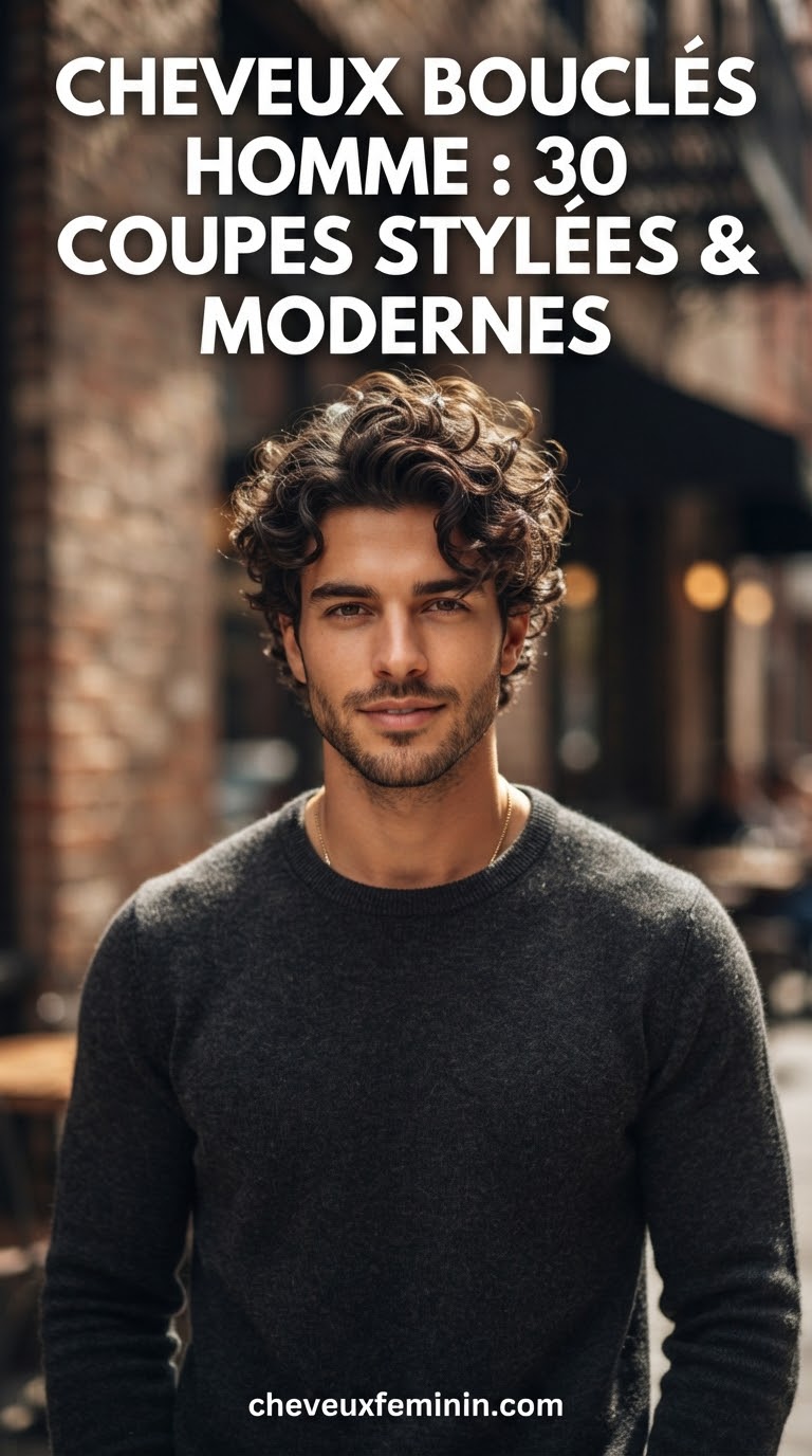 Cheveux Bouclés Homme : 30 Coupes Stylées & Modernes