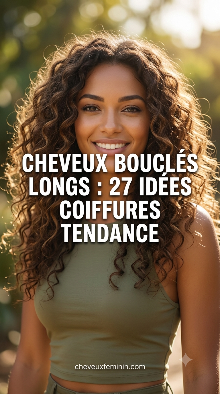 Cheveux Bouclés Longs : 27 Idées Coiffures Tendance