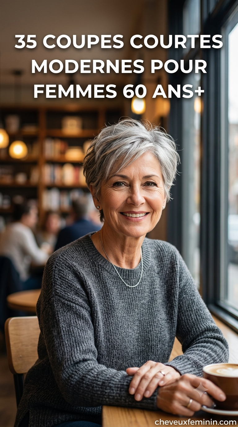 35 Coupes Courtes Modernes pour Femmes 60 ans+
