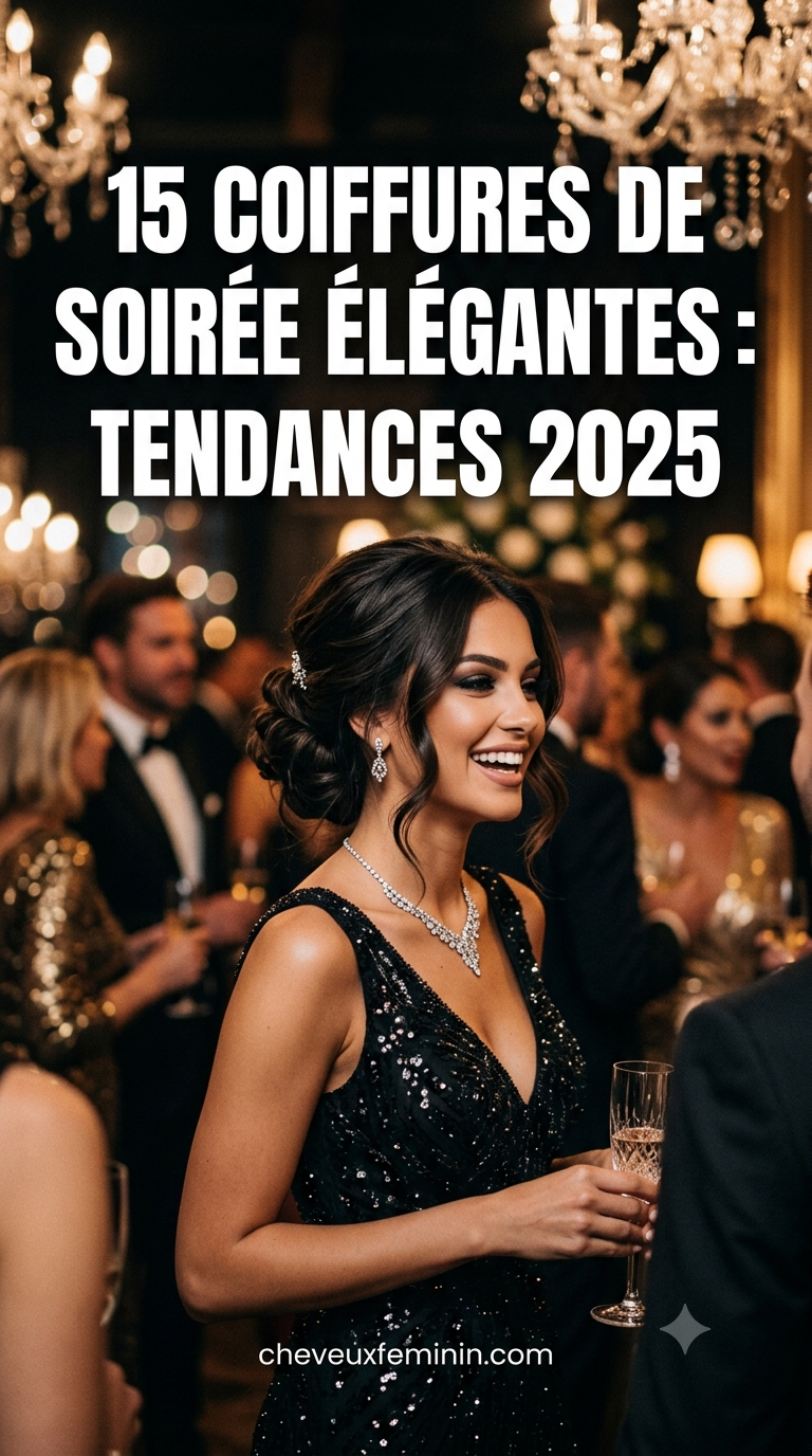 15 coiffures de soirée élégantes : tendances 2025