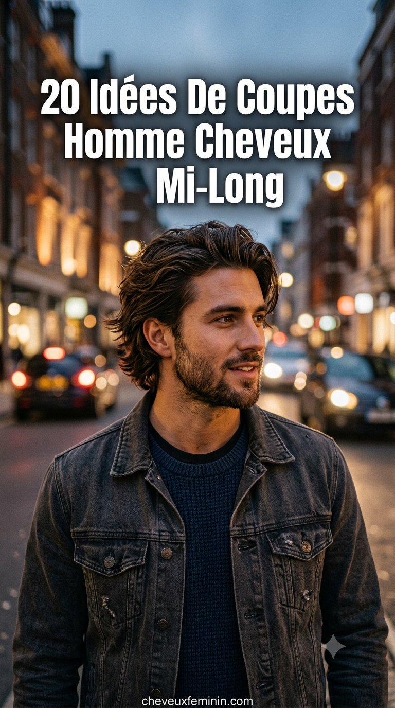 20 Idées De Coupes Homme Cheveux Mi-Long