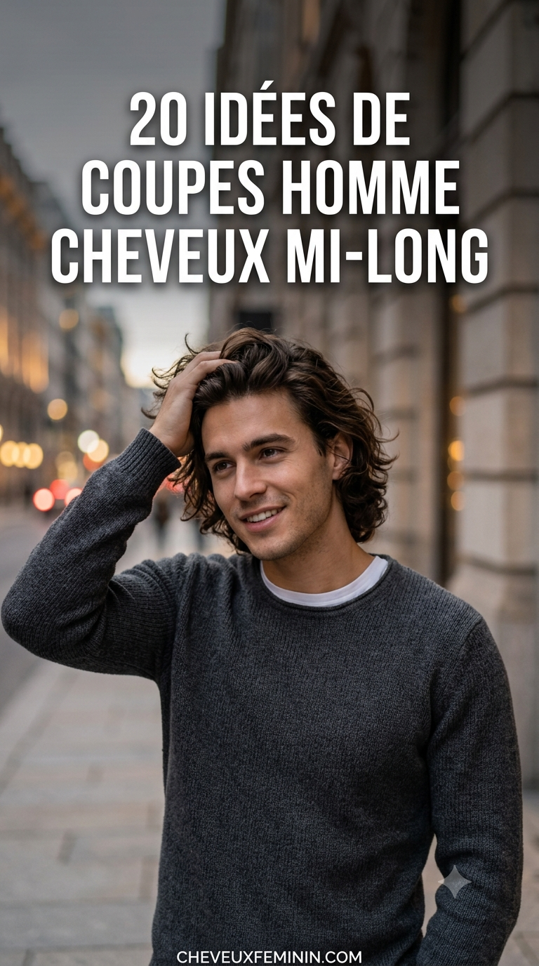 20 Idées De Coupes Homme Cheveux Mi-Long