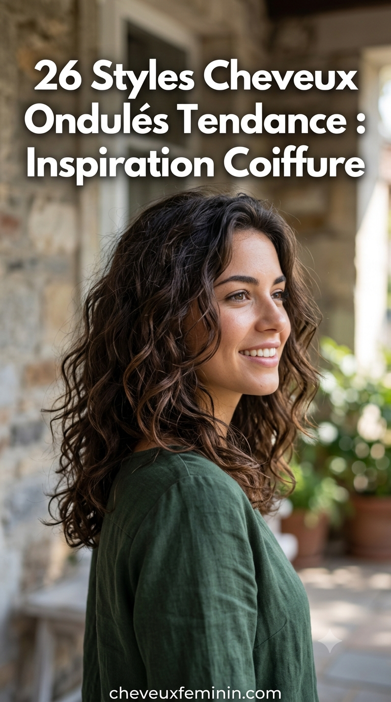 26 Styles Cheveux Ondulés Tendance : Inspiration Coiffure