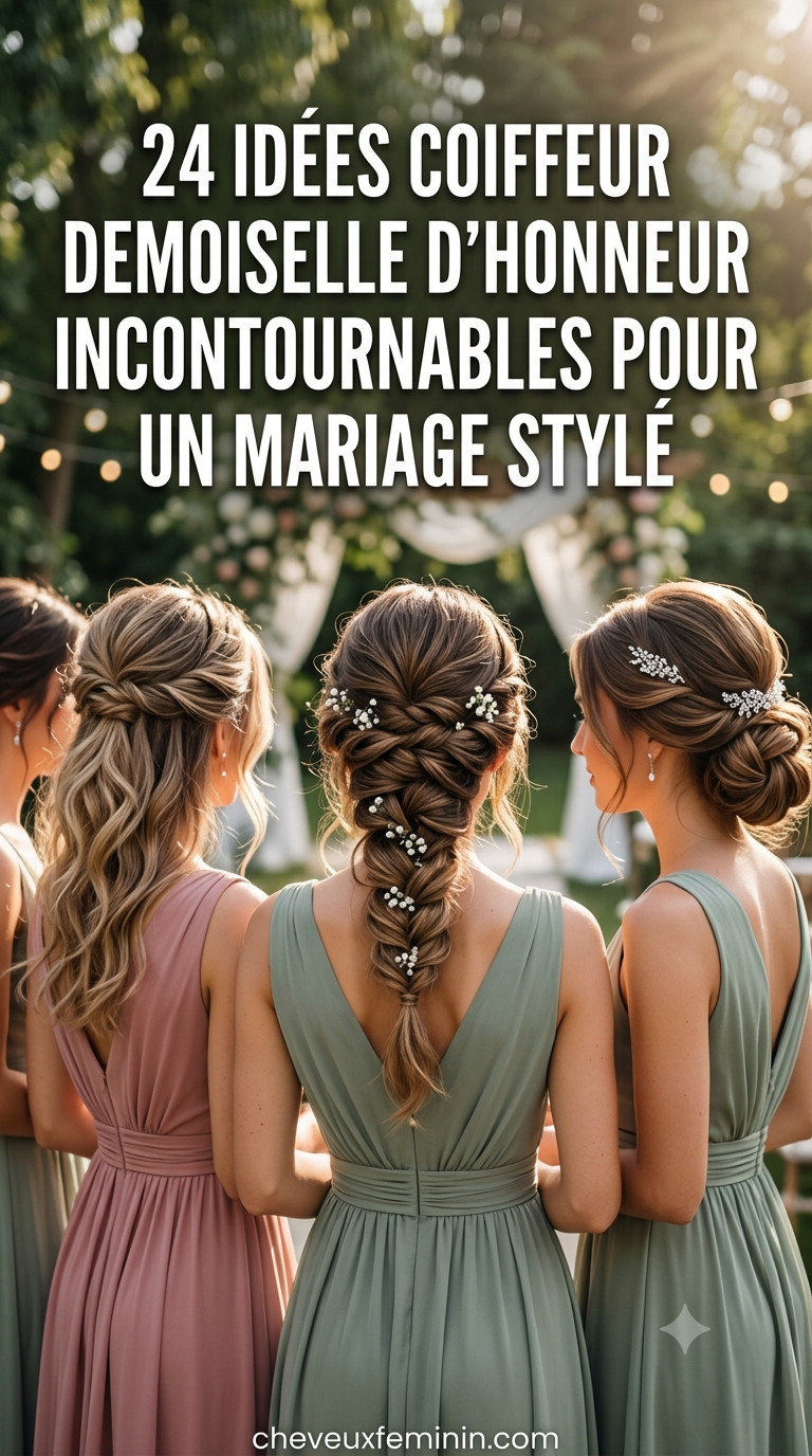 24 Idées Coiffeur Demoiselle d'Honneur Incontournables Pour Un Mariage Stylé