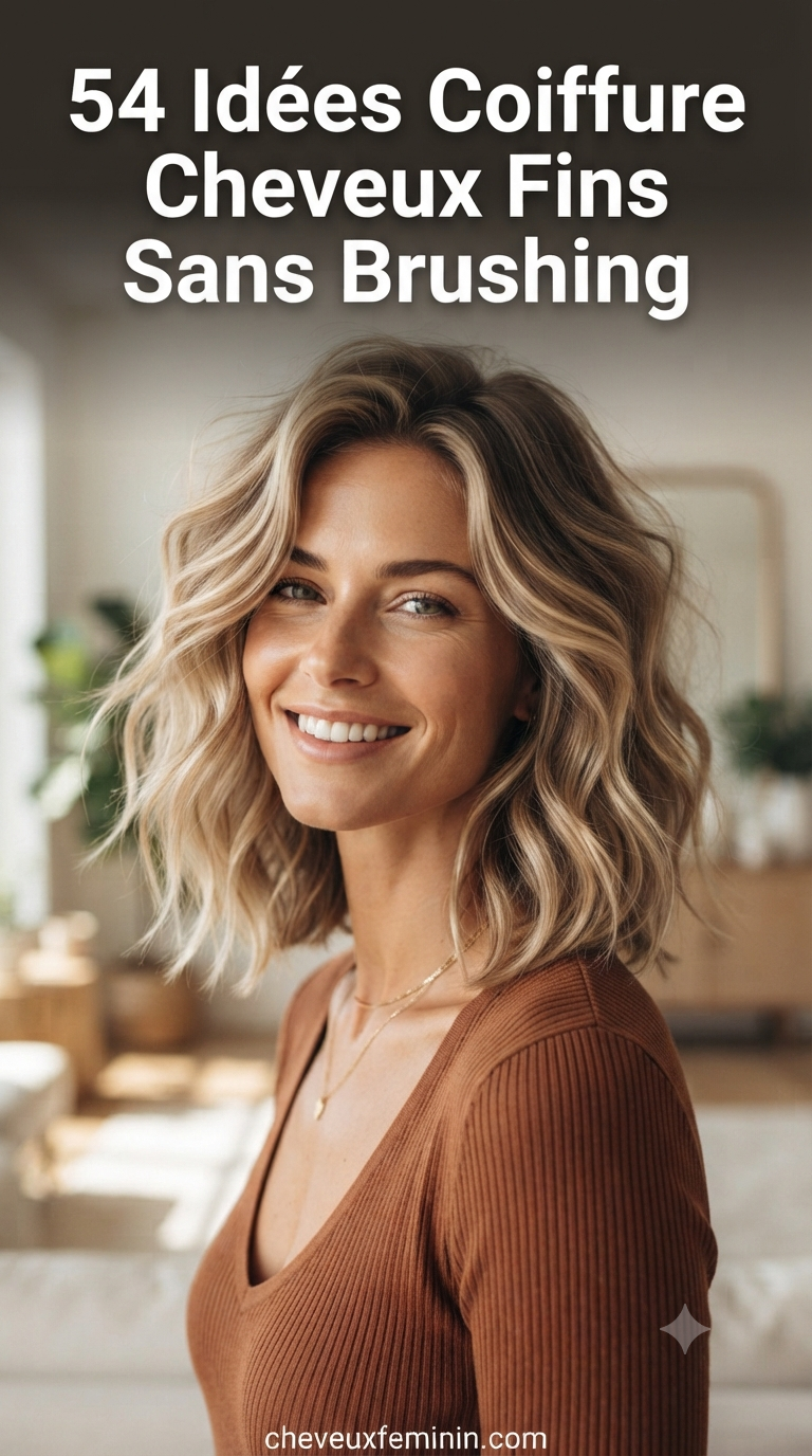 54 Idées Coiffure Cheveux Fins Sans Brushing