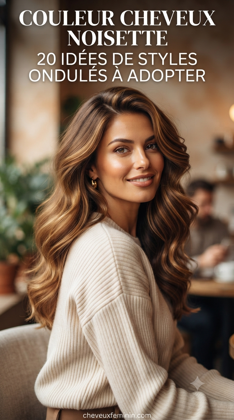 Couleur Cheveux Noisette 20 Idées De Styles Ondulés À Adopter