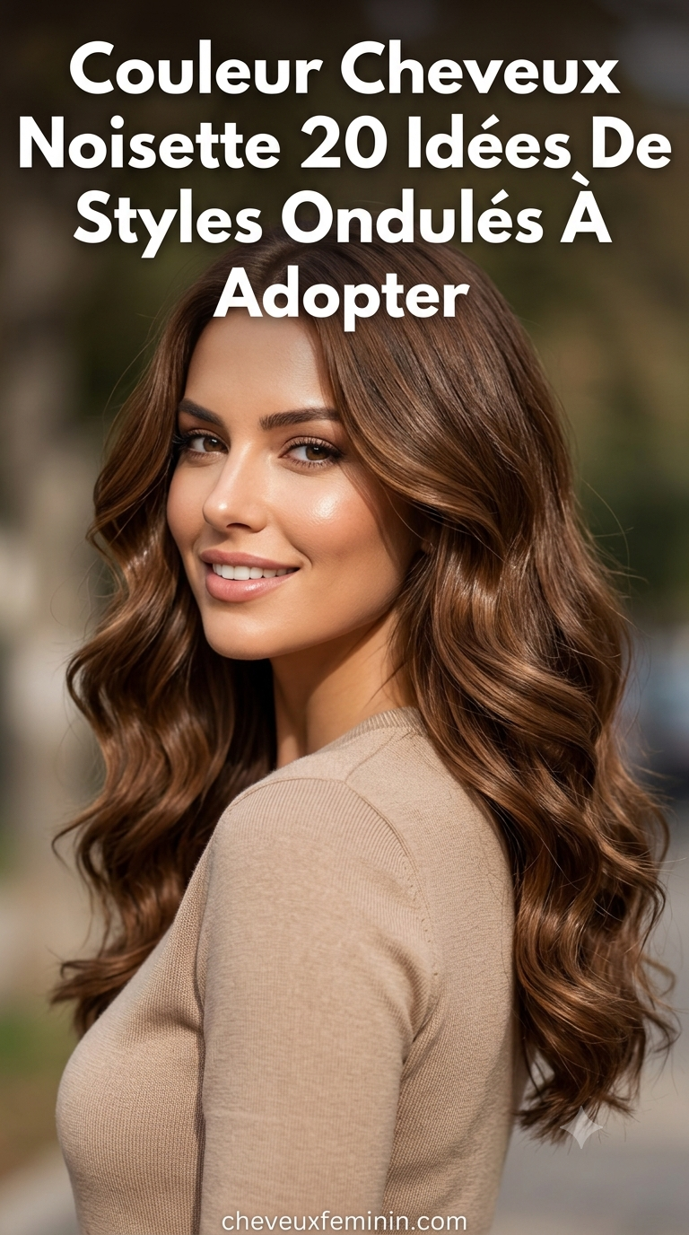 Couleur Cheveux Noisette 20 Idées De Styles Ondulés À Adopter