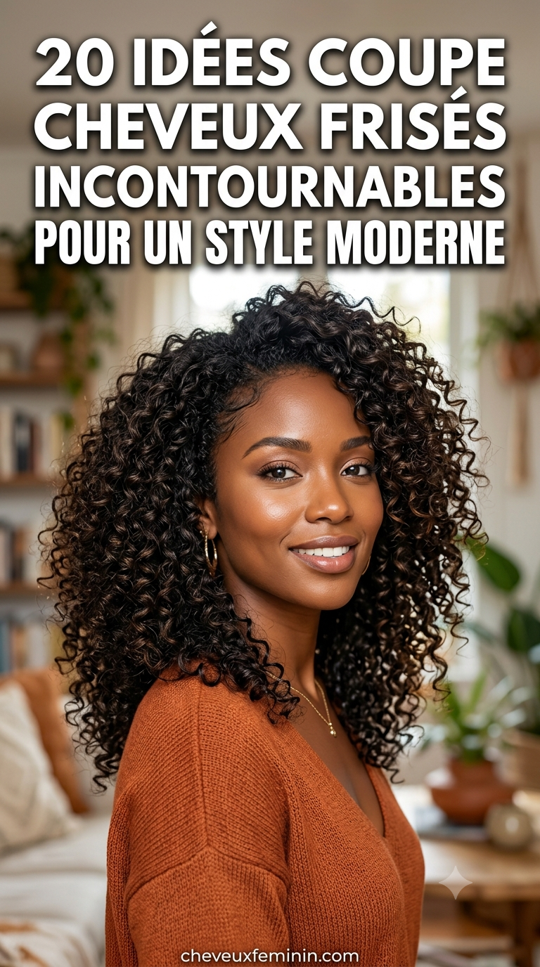 20 Idées Coupe Cheveux Frisés Incontournables Pour Un Style Moderne