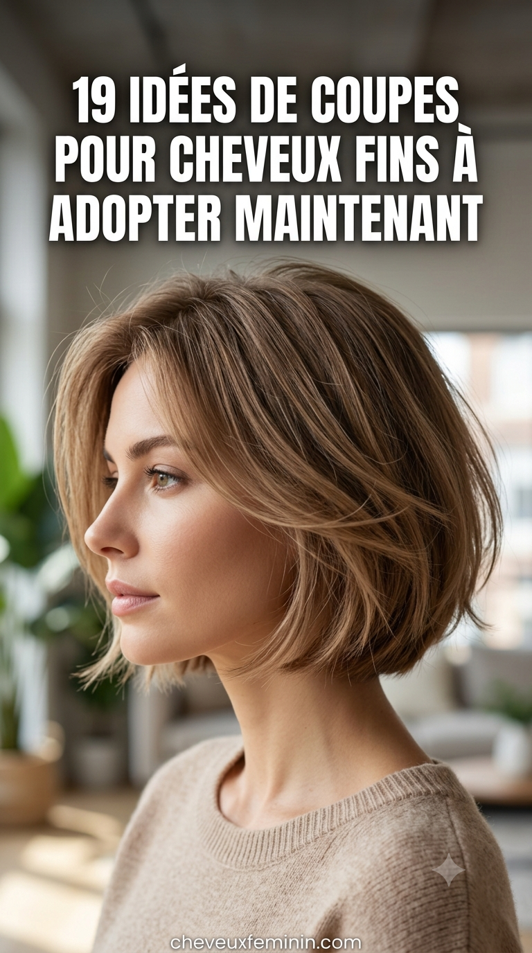 19 Idées De Coupes Pour Cheveux Fins À Adopter Maintenant