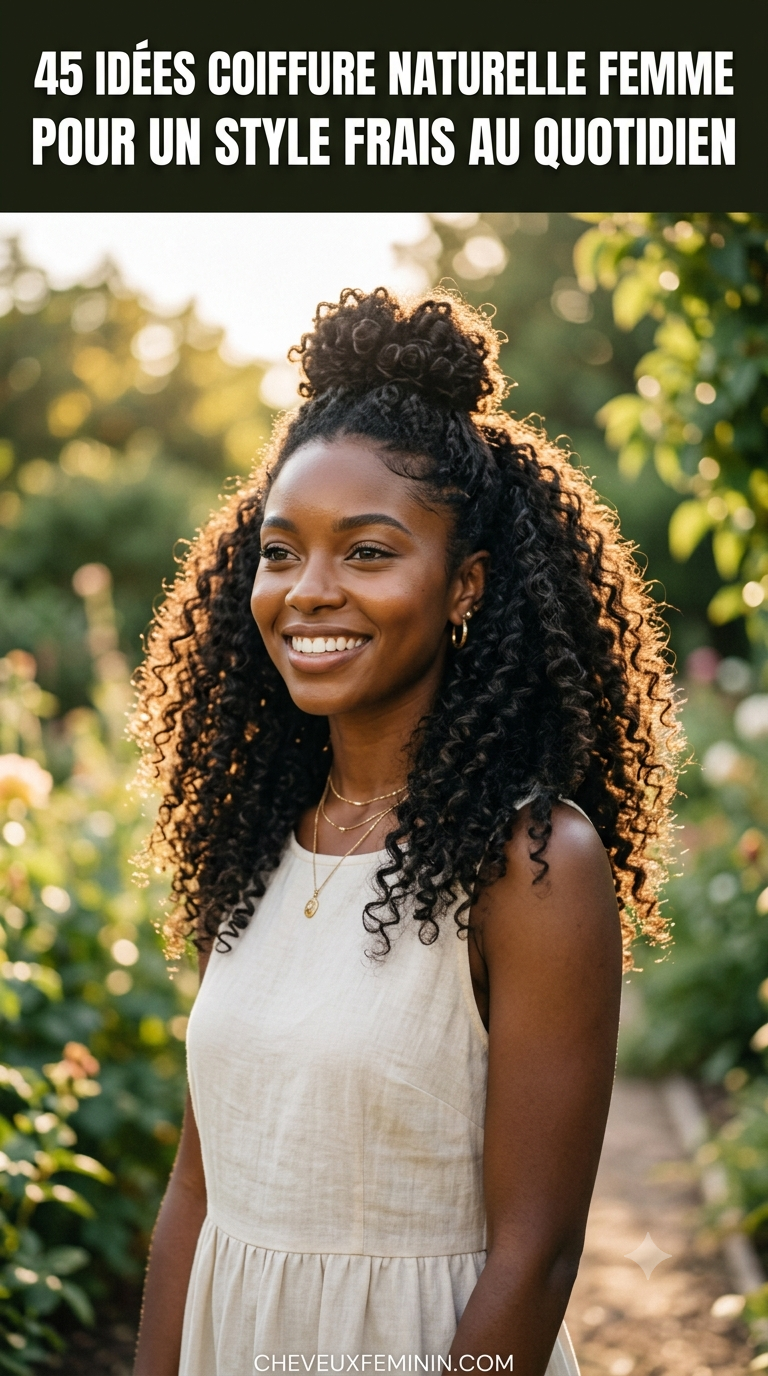 45 Idées Coiffure Naturelle Femme Pour Un Style Frais Au Quotidien