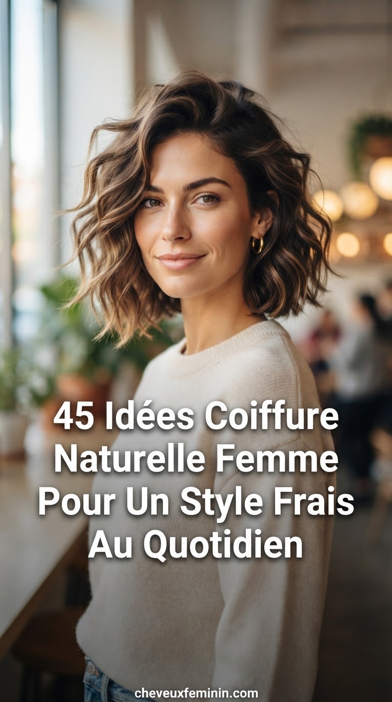 45 Idées Coiffure Naturelle Femme Pour Un Style Frais Au Quotidien